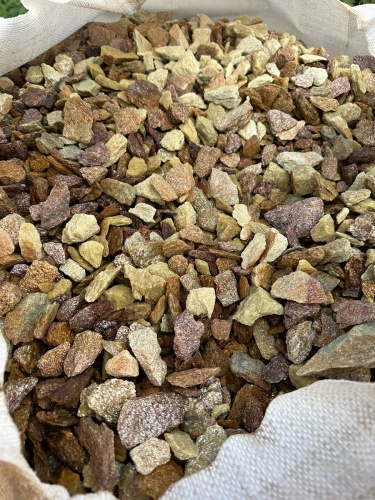 Златолит персиковый декоративная каменная крошка купить в Луховицах