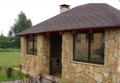 Плитняк златолит жёлтый для фасада 1,5-3 см купить в Луховицах