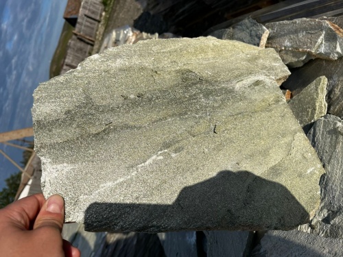 Плитняк златолит зелёный для цоколя, отмостки купить в Луховицах